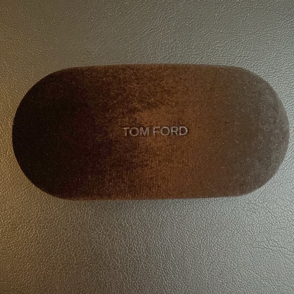NEW Tom Ford large size case Brown velvet in box & new eye clothPerfect Not used - Picture 10 of 10